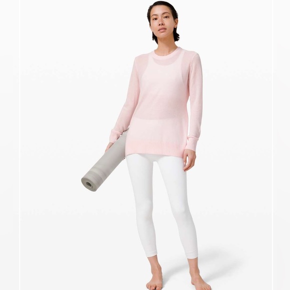 LIKE NEW Lululemon Sincerely Yours Sweater in Pink Glow - Picture 2 of 6
